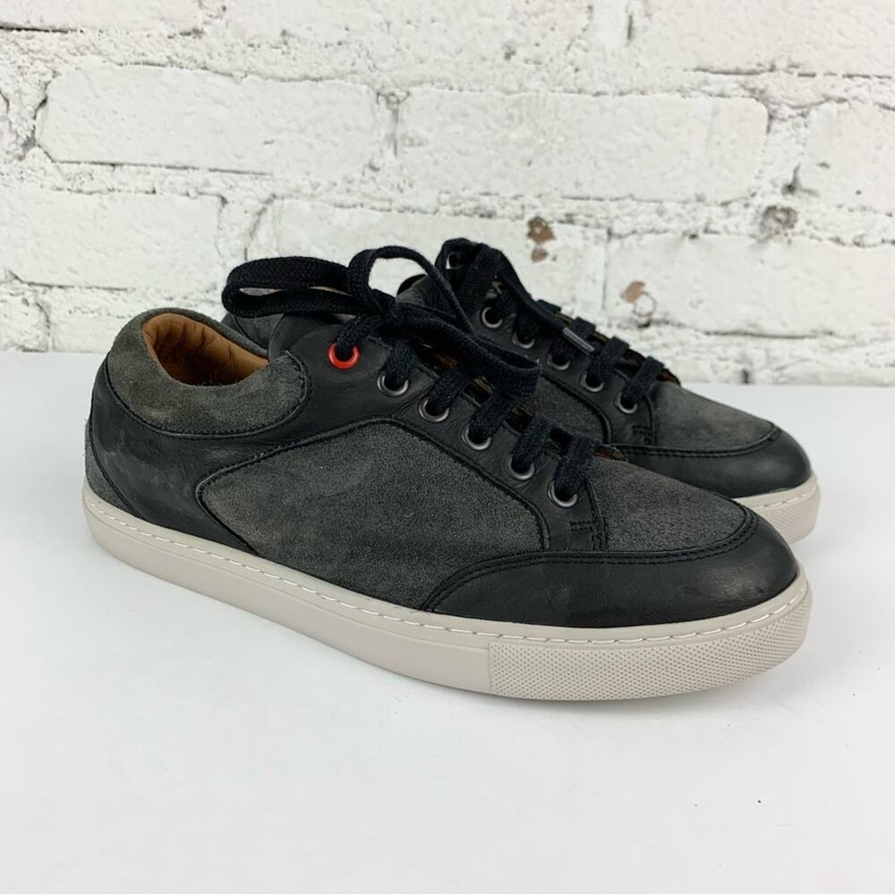 Viktor Revito Happy Victor Black Suede Laced Sneakers 9
